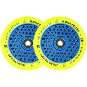Root Limited Honeycore Wheels 110mm 2pcs Blue/Yellow Root Limited Honeycore Wheels 110mm 2pcs Blue/Yellow