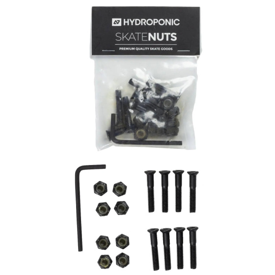 Hydroponic Nut Skateboard Hardware (1"|Black)