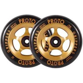 Proto Grippers Wheels Black On Gold 110 mm 2 pcs