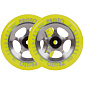 Proto Sliders Starbright Scooter Wheels 2-Pack (Yellow On Raw)