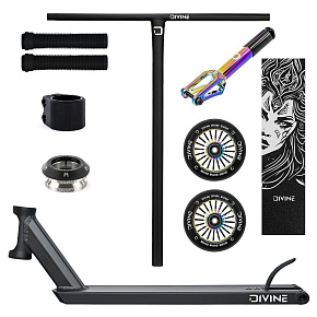 Freestyle scooter Custom Divine Zephyr Hybrid 500 mm CrMo HIC black Freestyle scooter Custom Divine Zephyr Hybrid 500 mm CrMo HIC black
