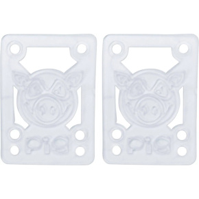 Pig Piles Soft Skateboard Risers 2-Pack (Clear) Pig Piles Soft Skateboard Risers 2-Pack (Clear)