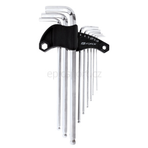 FORCE set of 9 hex keys 1.5 - 10 mm