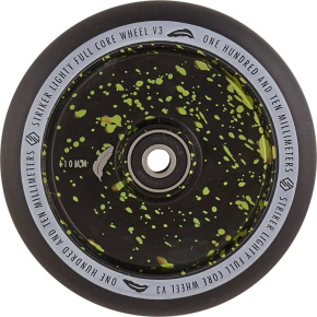 Striker Lighty Full Core V3 Black Scooter Wheel (110mm|Green Splash) Striker Lighty Full Core V3 Black Scooter Wheel (110mm|Green Splash)