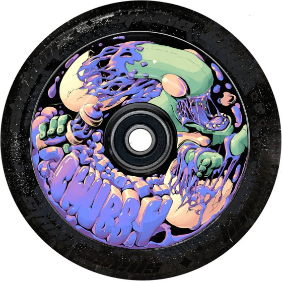 Wheel Chubby Spaceboys 110mm Purp / Black Glitter