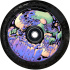 Wheel Chubby Spaceboys 110mm Purp / Black Glitter