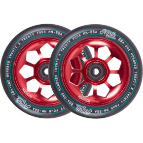 Wheels North Pentagon 120mm red 2pcs Wheels North Pentagon 120mm red 2pcs