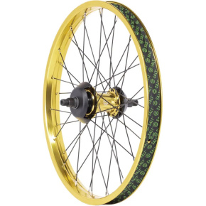 Salt Everest 20" Freecoaster BMX Rear Wheel (Gold|Left hand drive) Salt Everest 20" Freecoaster BMX Rear Wheel (Gold|Left hand drive)