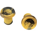 North Industry Black/Canary Yellow Swirl grips