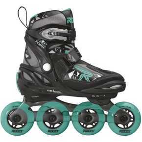 Roces Moody TIF Girls Inline Skates (Black/Aqua|30-35) Roces Moody TIF Girls Inline Skates (Black/Aqua|30-35)