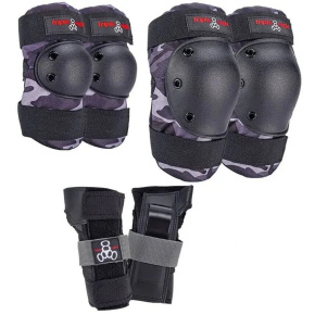 Triple Eight Protection 3-pack (L|Charcoal Camo) Triple Eight Protection 3-pack (L|Charcoal Camo)