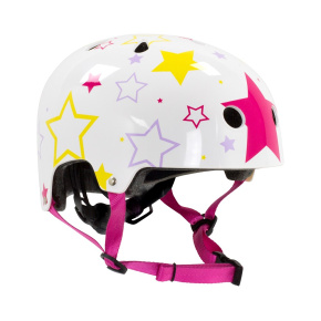 SFR Adjustable Kids Helmet - White / Pink - XXXS/XS 46-52cm SFR Adjustable Kids Helmet - White / Pink - XXXS/XS 46-52cm