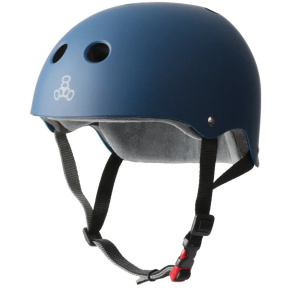 Triple Eight Certified Sweatsaver Helmet (S-M|Navy Rubber)