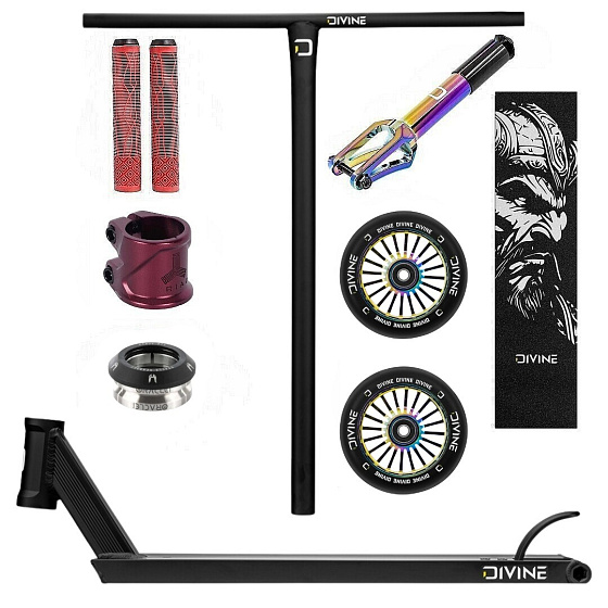 Freestyle Scooter Custom Divine Street 6" 560 mm Black