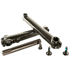 Family Tubular 3-Piece 8-Spline BMX Cranks (170mm | Black) Family Tubular 3-Piece 8-Spline BMX Cranks (170mm | Black)