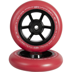 North Signal V2 Wheels 110mm 24mm Black/Red Pu North Signal V2 Wheels 110mm 24mm Black/Red Pu