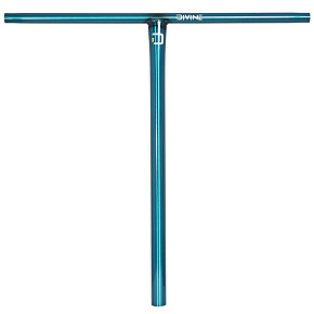 Divine T-bar Handlebars Oversize 650 mm Polished Teal Divine T-bar Handlebars Oversize 650 mm Polished Teal