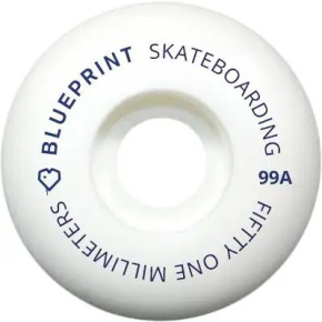 Blueprint Mini Heart Skateboard Wheels 4-Set (51mm|White) Blueprint Mini Heart Skateboard Wheels 4-Set (51mm|White)