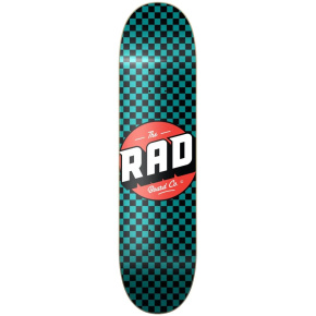 RAD Checker Skate Board (7.75"|Black/Tyrkys) RAD Checker Skate Board (7.75"|Black/Tyrkys)
