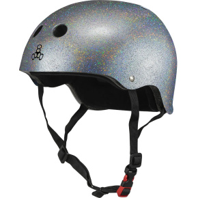 Triple Eight Glitter Sweatsaver Skate Helma (L-XL|Stříbrná) Triple Eight Glitter Sweatsaver Skate Helma (L-XL|Stříbrná)