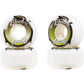 Blood Orange Street Raw Conical Cruiser Wheels 4-Set (55mm|White/Green) Blood Orange Street Raw Conical Cruiser Wheels 4-Set (55mm|White/Green)