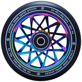 Striker Zenue Series black Scooter Wheel (110mm | Rainbow) Striker Zenue Series black Scooter Wheel (110mm | Rainbow)