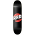 RAD Solid Logo Skate Board (8.25"|Black/Red)