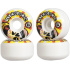 Hydroponic Mexican Skull 2.0 Skateboard Wheels 4-Set (54mm|White/Orange)