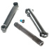 Family Tubular 3-Piece 48-Spline BMX Cranks (170mm | Black)