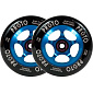 Proto Spoked Sliders Wheels Black On Blue 110 mm 2 pcs