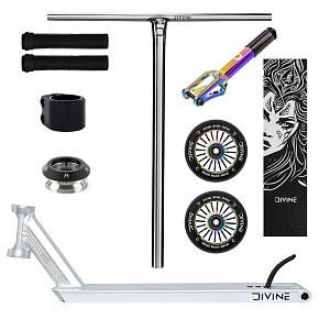 Freestyle koloběžka Custom Divine Zephyr Hybrid 500 mm CrMo HIC stříbrná Freestyle koloběžka Custom Divine Zephyr Hybrid 500 mm CrMo HIC stříbrná