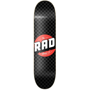 RAD Checker Skate Board (8.375"|Black/Grey)