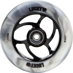 Lucky Torsion Wheel 110mm Black / White Swirl Lucky Torsion Wheel 110mm Black / White Swirl