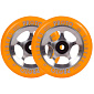 Proto Sliders Starbright Scooter Wheels 2-Pack (Orange On Raw)