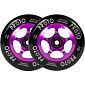 Proto Spoked Sliders Wheels Black On Purple 110 mm 2 pcs