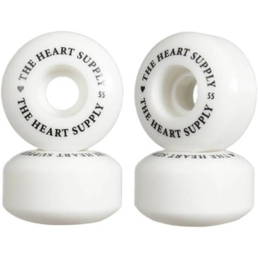 Heart Supply Clean Heart Skate Wheels 4-Pack (55mm|White/Black) Heart Supply Clean Heart Skate Wheels 4-Pack (55mm|White/Black)