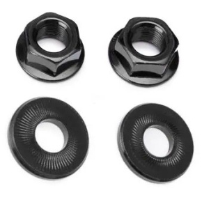 Salt CNC BMX Axle Nut (14mm|Black) Salt CNC BMX Axle Nut (14mm|Black)