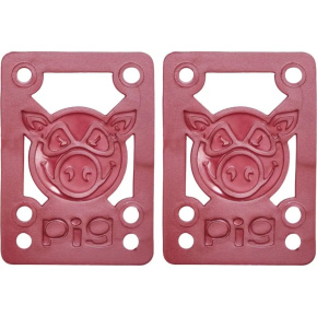Pig Piles Soft Skateboard Risers 2-Pack (Red) Pig Piles Soft Skateboard Risers 2-Pack (Red)