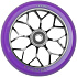 Drone Velocity 110mm Spoked Super-Light Kolečko (Smoked Chrome / Purple)