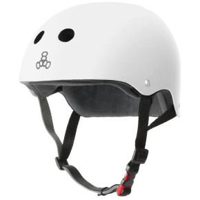 Triple Eight Certified Sweatsaver Helmet (XS-S|White Rubber) Triple Eight Certified Sweatsaver Helmet (XS-S|White Rubber)