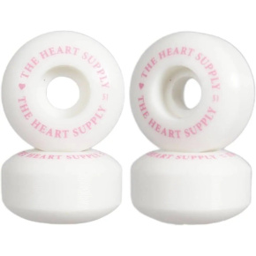 Heart Supply Clean Heart Skate Wheels 4-Pack (51mm|White/Pink) Heart Supply Clean Heart Skate Wheels 4-Pack (51mm|White/Pink)