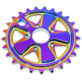 TLC Vintage 5-Spoke BMX Derailleurs (Rainbow|25T) TLC Vintage 5-Spoke BMX Derailleurs (Rainbow|25T)