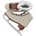 Roces Suede Eco-Fur Figure Skates (Suede-brown|39)