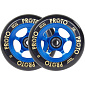 Proto Grippers Wheels Black On Blue 110 mm 2 pcs