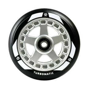 Union Turbomatic V2 Pro Scooter Wheel 110mm Black/Silver Union Turbomatic V2 Pro Scooter Wheel 110mm Black/Silver
