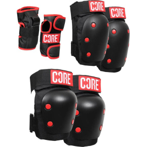 Set of Protectors CORE Skate Pads XS Black Set of Protectors CORE Skate Pads XS Black