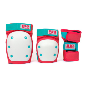 Rio Roller Triple Pad Set - Red / Mint - Medium Rio Roller Triple Pad Set - Red / Mint - Medium