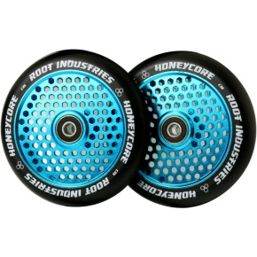 Wheels Root Industries Honeycore black 120mm 2pcs Sky Blue Wheels Root Industries Honeycore black 120mm 2pcs Sky Blue