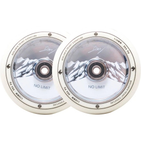 Wheels Striker Benj No Limit 110mm White / Chrome 2pcs Wheels Striker Benj No Limit 110mm White / Chrome 2pcs