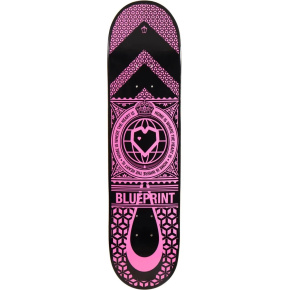Blueprint Home Heart Skate Board (7.875"|Black/Pink) Blueprint Home Heart Skate Board (7.875"|Black/Pink)